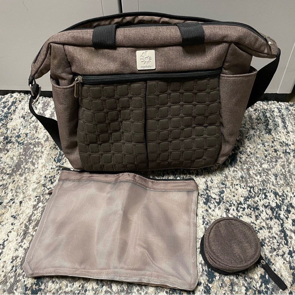 Ergobaby Diaper Bag - Brown NWOT - Picture 6 of 8